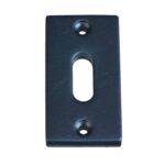 Sleutelplaatje Jolie rechthoekig 57.5x33 mm zwart