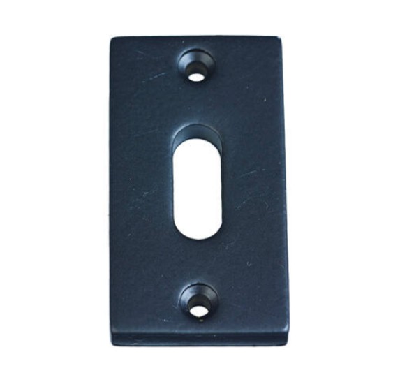 Sleutelplaatje Jolie rechthoekig 57.5x33 mm zwart