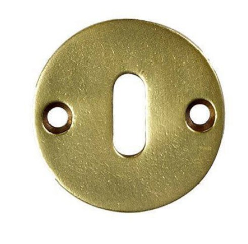 Sleutelplaatje Jolie rond 52 mm antiek goud