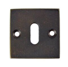 Sleutelplaatje Jolie vierkant 52 mm antiek brons