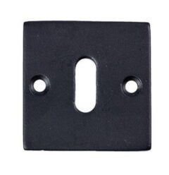 Sleutelplaatje Jolie vierkant 52 mm zwart