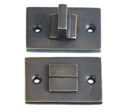 Toiletgarnituur Jolie rechthoekig 55x33 mm antiek brons