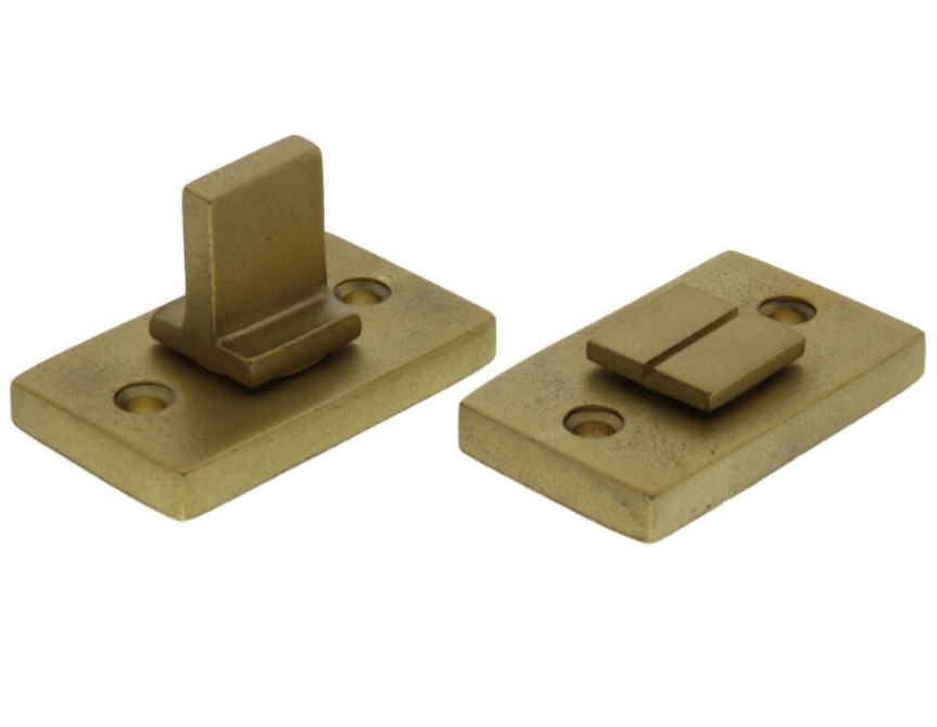 Toiletgarnituur Jolie rechthoekig 55x33 mm antiek goud - Afbeelding 3