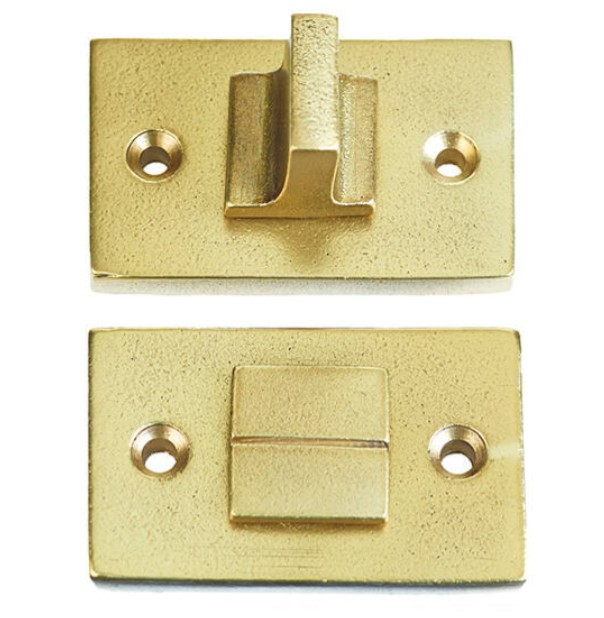 Toiletgarnituur Jolie rechthoekig 55x33 mm antiek goud