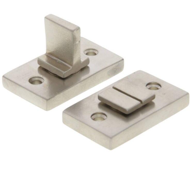 Toiletgarnituur Jolie rechthoekig 55x33 mm oud zilver - Afbeelding 3