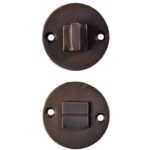 Toiletgarnituur Jolie rond 52 mm antiek brons