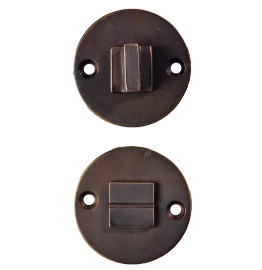 Toiletgarnituur Jolie rond 52 mm antiek brons