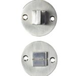 Toiletgarnituur Jolie rond 52 mm oud zilver