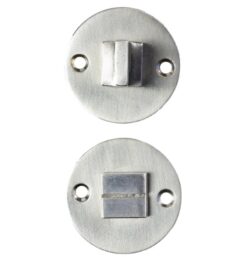 Toiletgarnituur Jolie rond 52 mm oud zilver