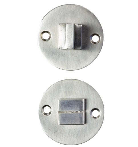 Toiletgarnituur Jolie rond 52 mm oud zilver