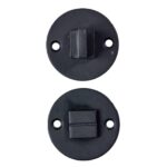 Toiletgarnituur Jolie rond 52 mm zwart