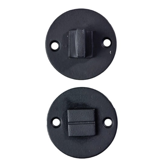 Toiletgarnituur Jolie rond 52 mm zwart