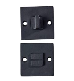 Toiletgarnituur Jolie vierkant 52 mm zwart