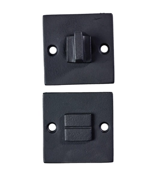 Toiletgarnituur Jolie vierkant 52 mm zwart