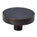 Voordeurknop Jolie Lune rond 120 mm antiek brons