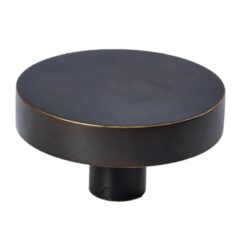 Voordeurknop Jolie Lune rond 120 mm antiek brons