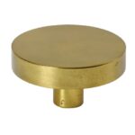 Voordeurknop Jolie Lune rond 120 mm antiek goud