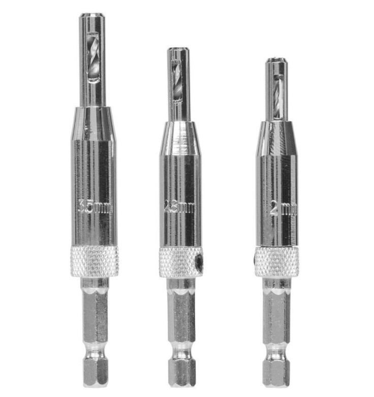 247WOOD Snappy scharnierboor 3-delig