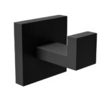 Badkamerhaak 55x55 mm rvs zwart