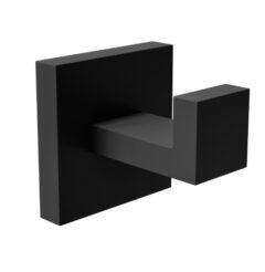 Badkamerhaak 55x55 mm rvs zwart