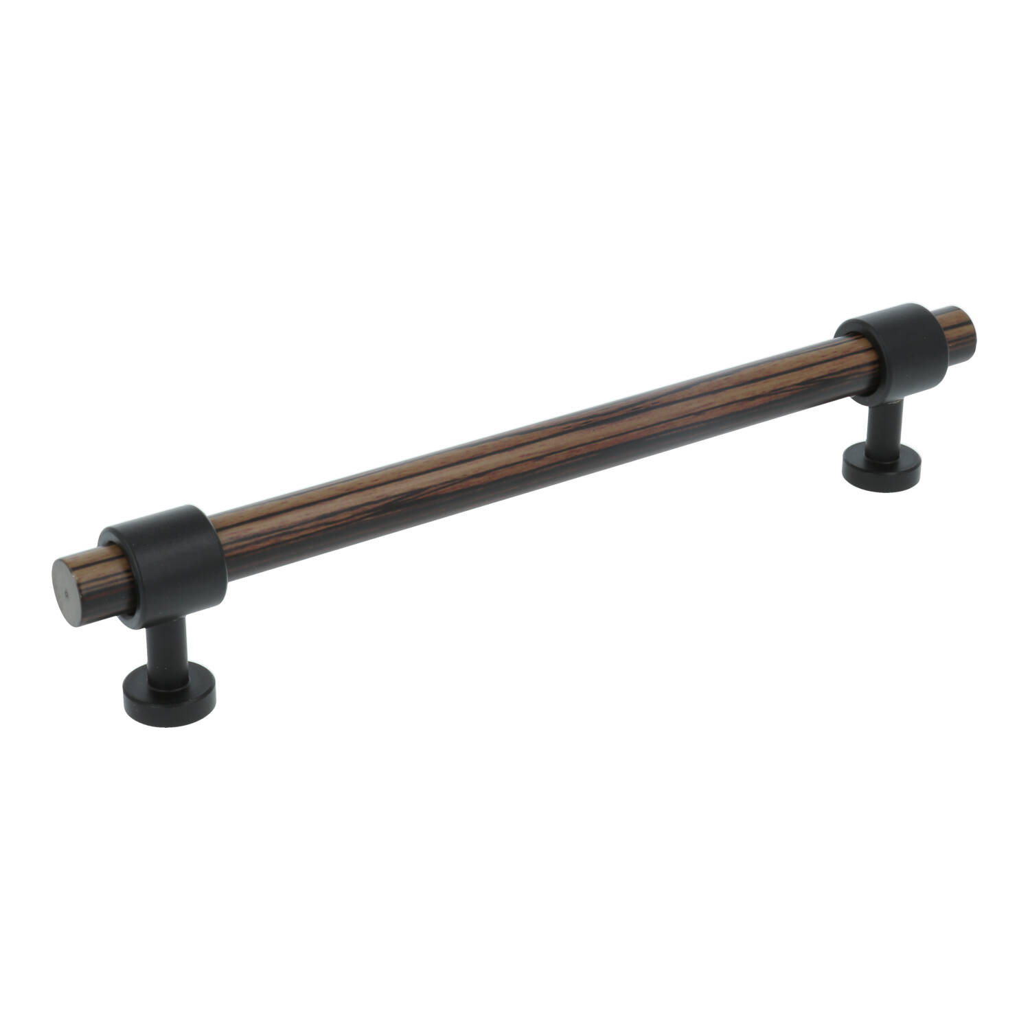 Buisgreep houtnerf 160 mm zamak