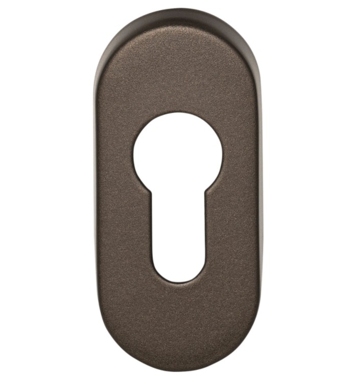 Cilinderplaatje ovaal BASICS LBY32 brons