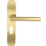 Deurklink op schild PC BASICS LBII-19P13Y PVD mat goud