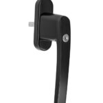 Draaikiepgarnituur Mod. 2550 afsluitbaar mat zwart