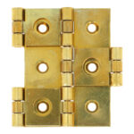 Kamerschermscharnier 60 x 32 messing