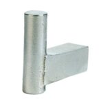 Kapstokhaak Jolie Core 34x34 mm oud zilver