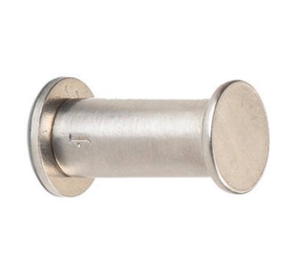 Kapstokhaak Jolie Rieu rond 20 mm oud zilver