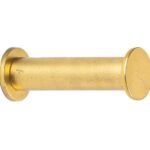 Kapstokhaak Jolie Rieu rond 30 mm antiek goud