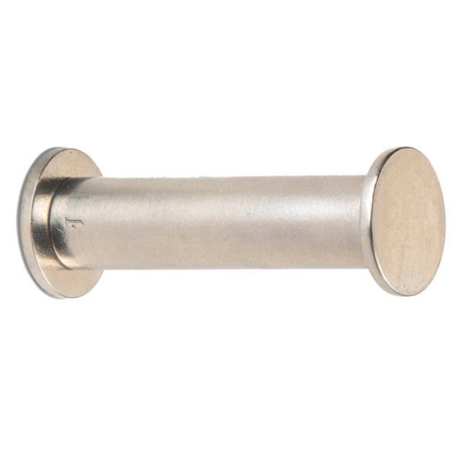 Kapstokhaak Jolie Rieu rond 30 mm oud zilver