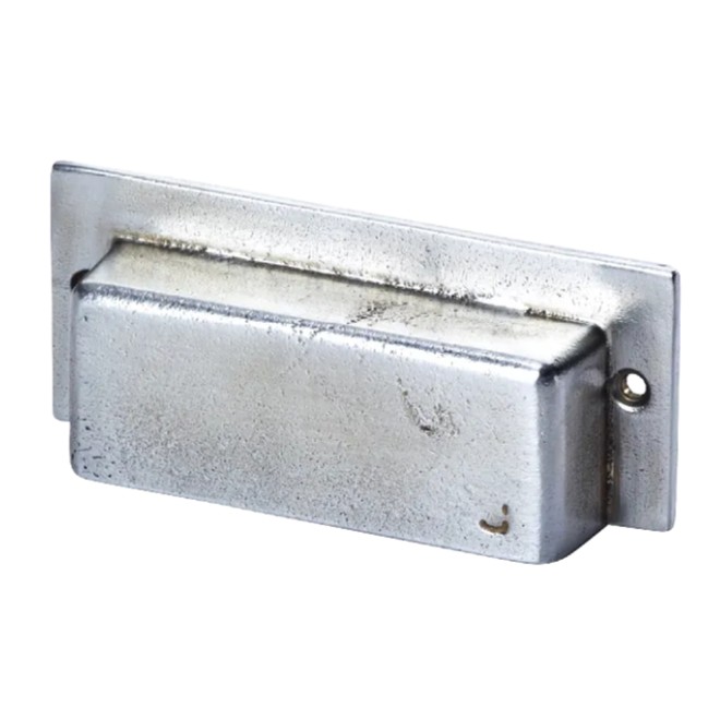 Komgreep Jolie Brute oud zilver