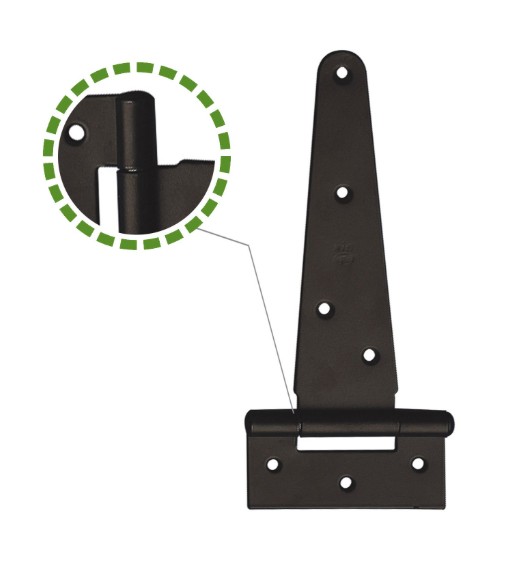 Kruisheng 130 mm staal zwart - Afbeelding 3