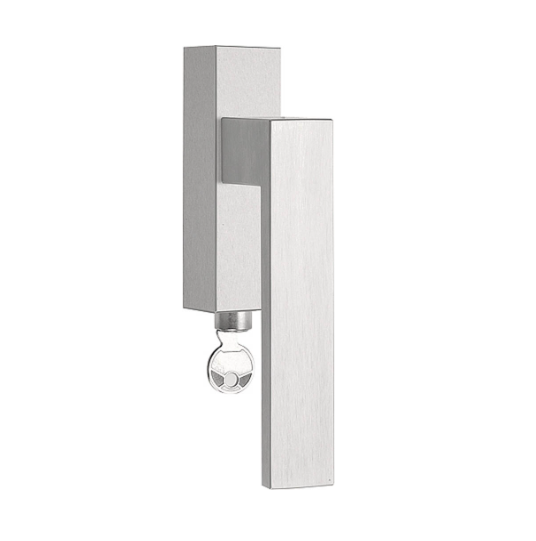 Draaikiepgarnituur SQUARE LSQ4-DKLOCK rechts mat rvs