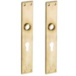 Set van twee langschilden Bauhaus PC55 messing antiek