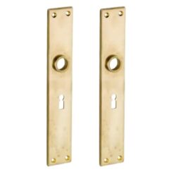 Set van twee langschilden Bauhaus SL messing antiek
