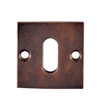 Sleutelplaatje Jolie vierkant 42 mm antiek brons