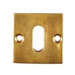 Sleutelplaatje Jolie vierkant 42 mm antiek goud