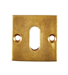 Sleutelplaatje Jolie vierkant 42 mm antiek goud