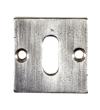 Sleutelplaatje Jolie vierkant 42 mm oud zilver