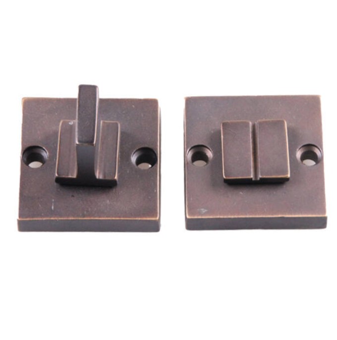 Toiletgarnituur Jolie vierkant 42 mm antiek brons