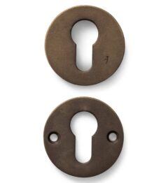 Veiligheidsrozet Jolie rond 52 mm antiek brons