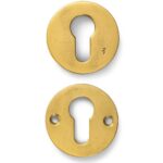 Veiligheidsrozet Jolie rond 52 mm antiek goud