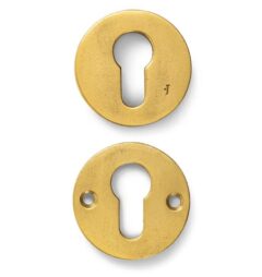 Veiligheidsrozet Jolie rond 52 mm antiek goud