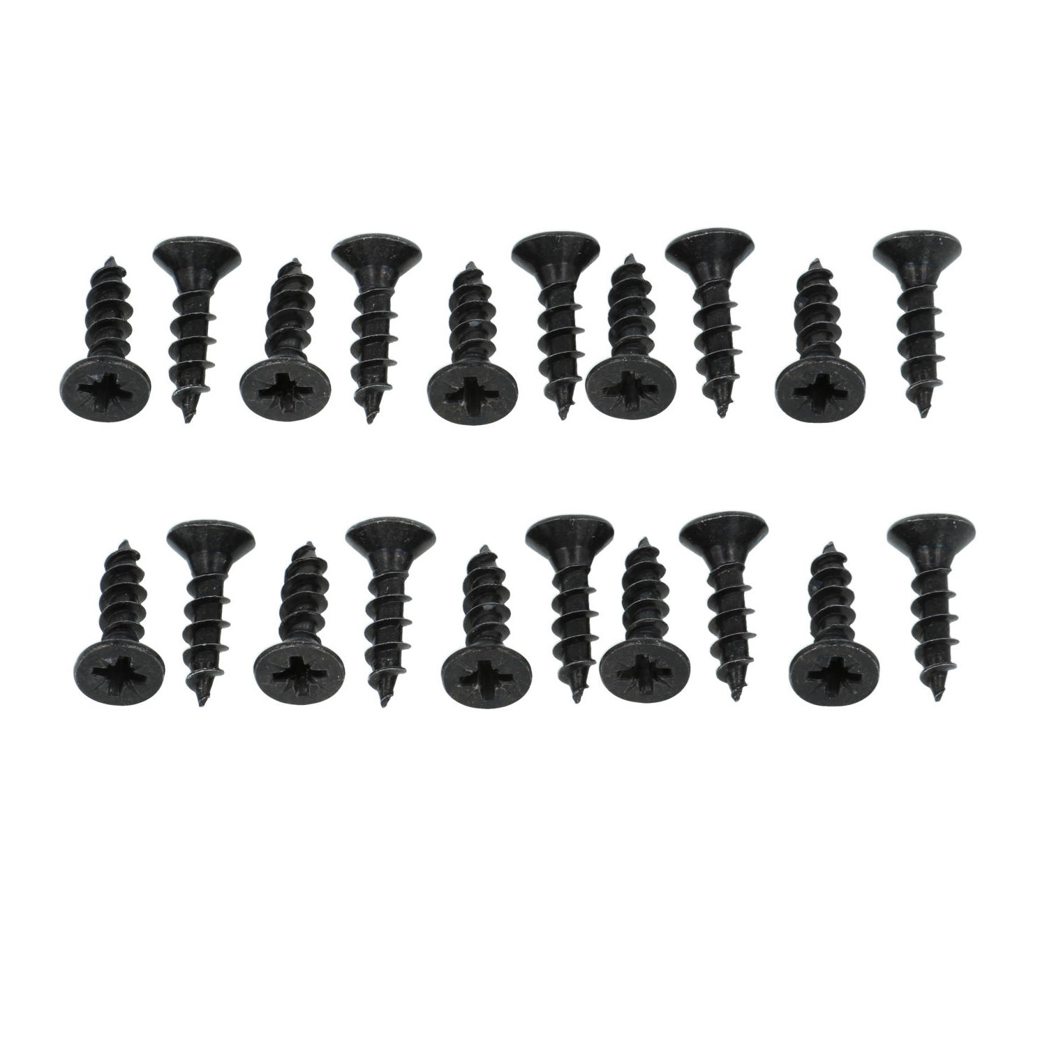 20 stuks spaanplaatschroeven 5x20 mm zwart - Afbeelding 2