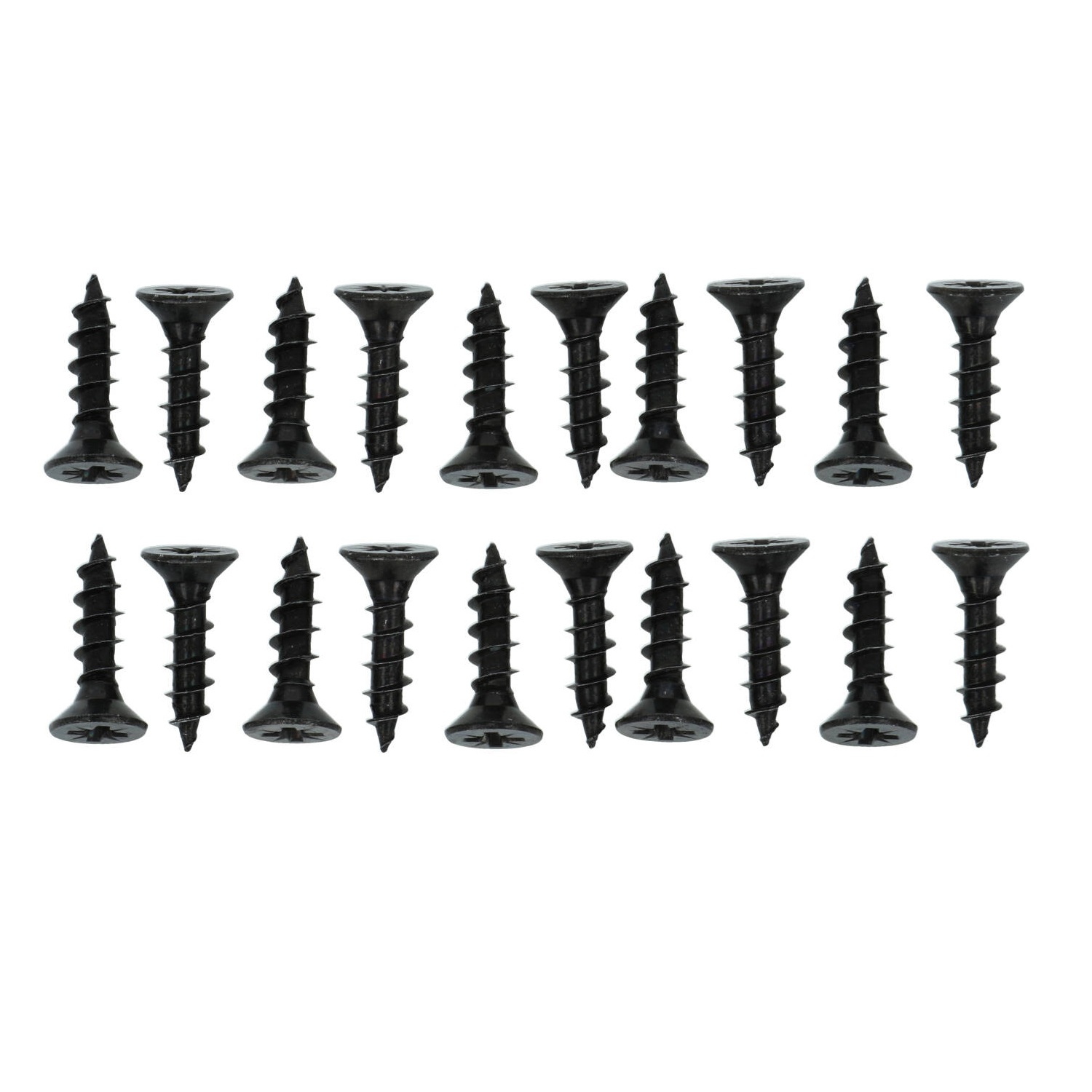 20 stuks spaanplaatschroeven 5x20 mm zwart