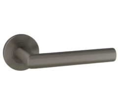 Deurklink Tavira op rond rozet PVD antraciet