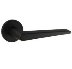 Deurklink Vigo op rond rozet PVD zwart